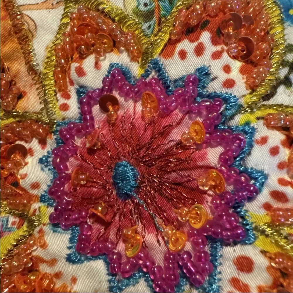 Robert Graham Multicolor  GIVERNY FLOWERS LIMITED EDITION Sz L $398 NWT - Picture 4 of 16